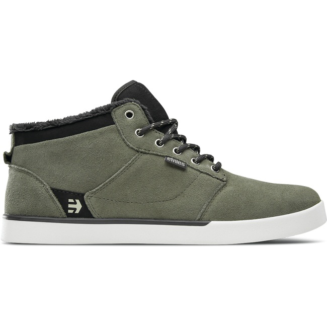 Etnies JEFFERSON MID Skate Sko Herre , Svart/Olivengrønne K967